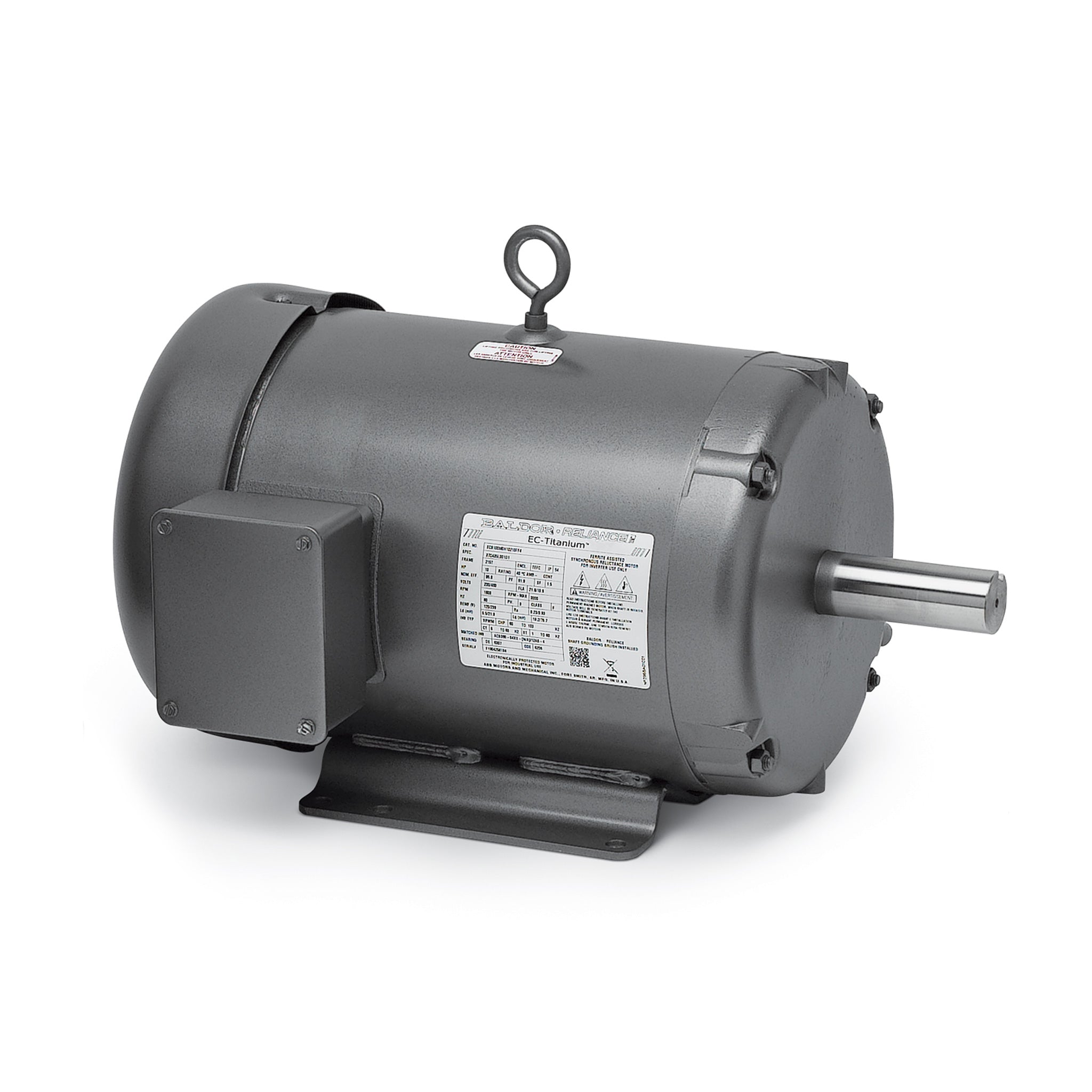 Baldor ECS101M0H3EF4 - 3HP, 1800RPM, 3PH, 60HZ, 182T, TEFC, N - EC Titanium Motors