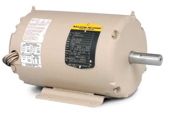 Baldor AFM3528 - .75HP, 3450RPM, 3PH, 60HZ, 56Z, 3413M, TEAO, F1 - Application Specific Motors