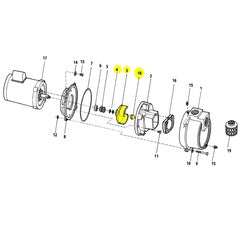 AMT Pump Repair Part 3HP Impeller Electric Trash (316A-011-98)