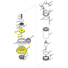 AMT Pump Repair Part Impeller Kit 5761-95B 2" 1 HP Submersible Shredder Pump (5760-010-90)