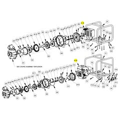 AMT Pump Repair Part HATZ 1B30-1ES Diesel Engine 1" THD Shaft (1630-030-00)