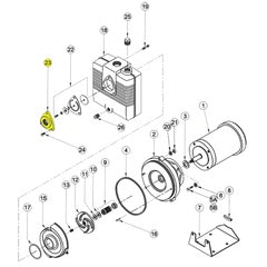 Barnes Flange, suction, CI, 1.50" NPT (018099)