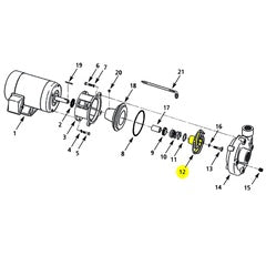 AMT Pump Repair Part Impeller 2.00HP (3150-013-00)