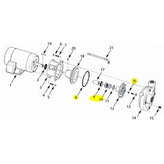 AMT Pump Repair Part Gasket Viton Subgrp with Imp Seal (4240-300-91)