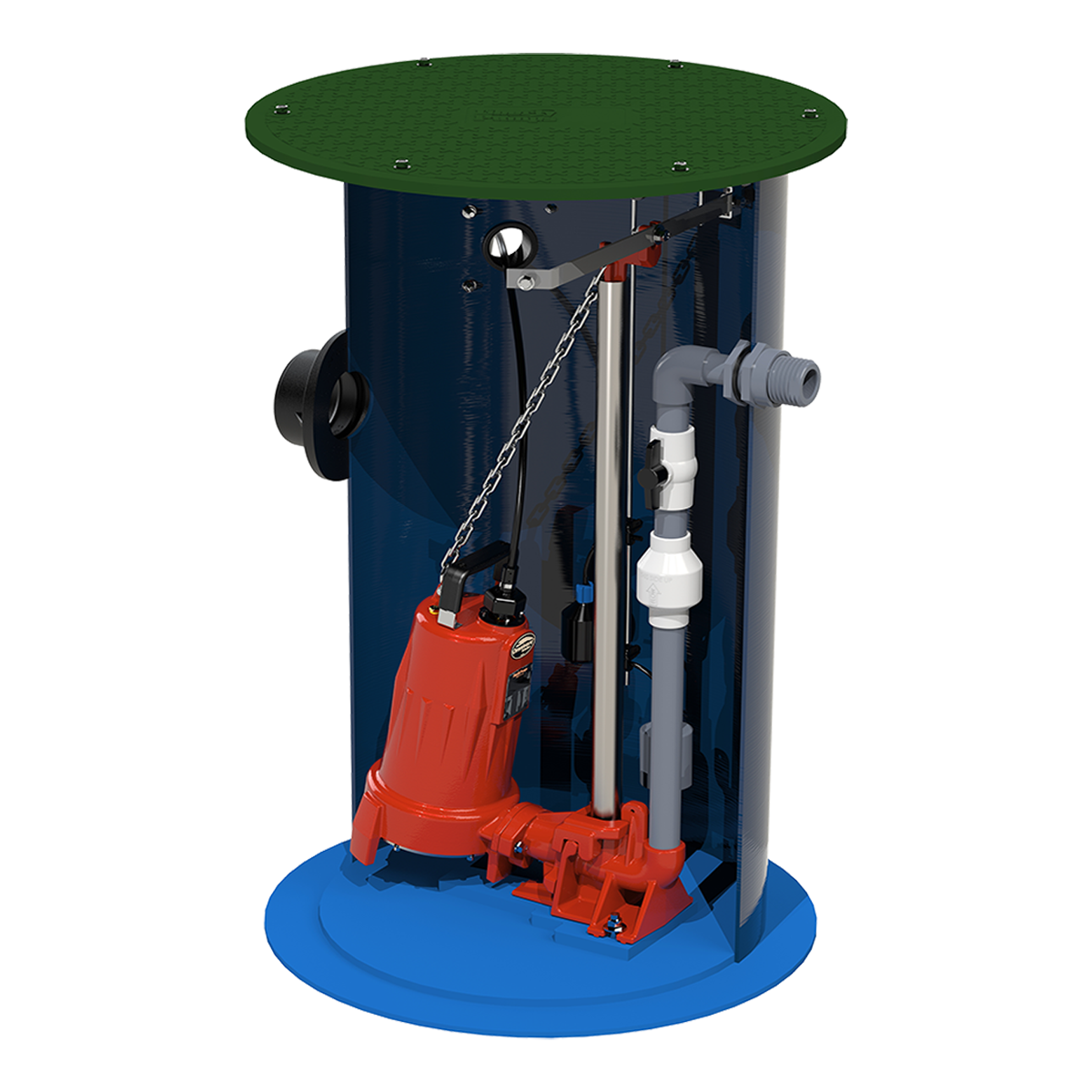 Liberty Grinder Pump 2400 Series 2 HP, 208-230 V, 1-1/4" discharge (2448LSGX202)