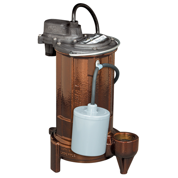 Liberty 287HV, 75 GPM, 1/2 HP Automatic Submersible Sump Pump w/ Vertical Magnetic Float Switch, 208-230v, 1 Phase, 10 ft Cord