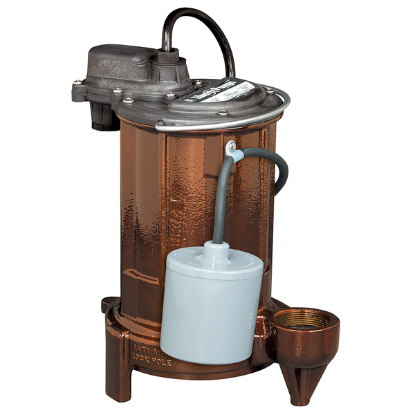 Liberty 281, Effluent Pump w/ Wide-Angle Float Switch .5 HP, 115v, 1 Phase, Automatic, 10 Ft. Cord, 1-1/2 Inch Discharge