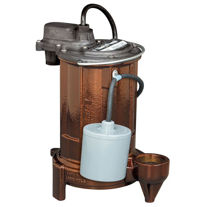 Liberty 281-3, Effluent Pump w/ Wide-Angle Float Switch .5 HP, 115v, 1 Phase,  Automatic, 35 Ft. Cord, 1-1/2 Inch Discharge