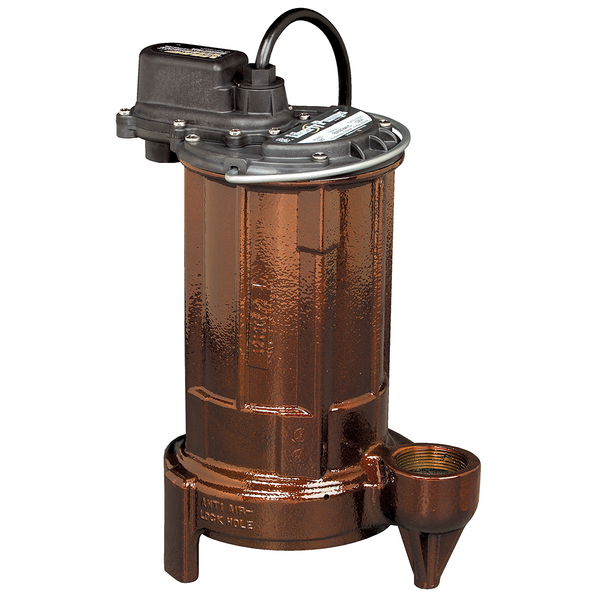 Liberty 280HV-2, Effluent Pump .5 HP, 208-230v, 1 Phase,  Manual, 25 Ft. Cord, 1-1/2 Inch Discharge