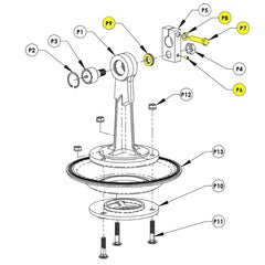 AMT Pump Repair Kit 3" Crank Kit for Diaphragm Pump (2140-000-90)
