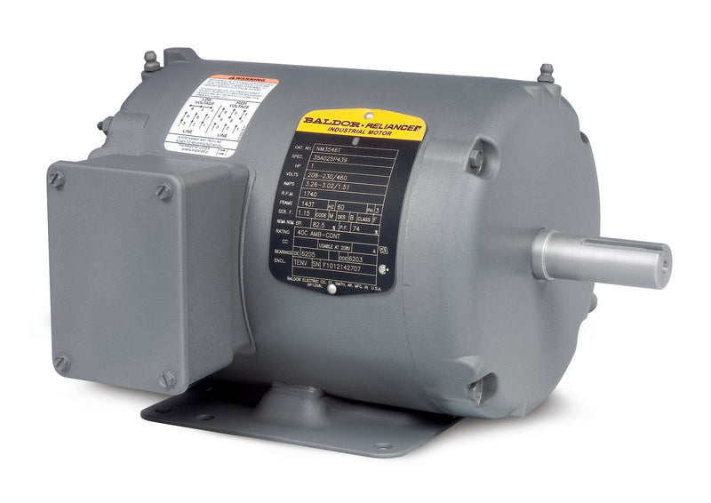 Baldor AOM3617T - 1HP, 860RPM, 3PH, 60HZ, 182T, 3622M, TEAO, F1, N - Yoke/Pedestal Fan Motors