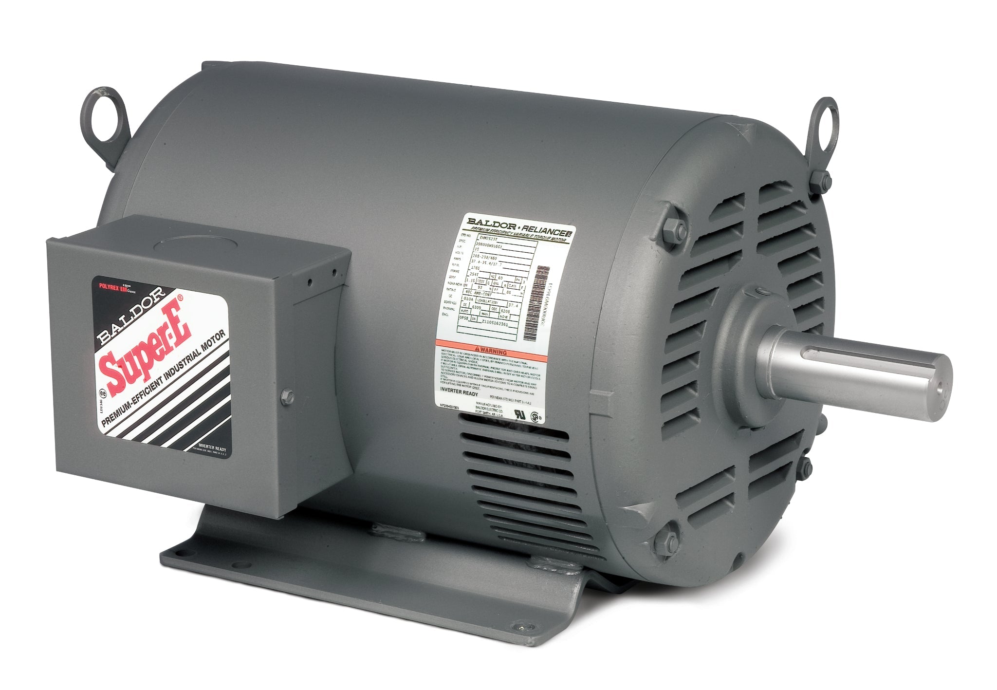 Baldor EHM2506T - 7.5HP, 1180RPM, 3PH, 60HZ, 254T, 3950M, OPSB, F - General Purpose HVAC Motors