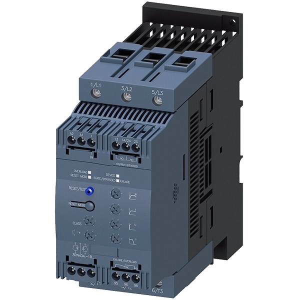 3RW40 Series Soft Starter, Two-phase, 30HP-200V, 30HP-230V, 75HP-460V, 98 FLA