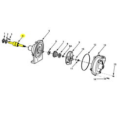 AMT Pump Repair Part Shaft & BB Assembly Steel 7/16-20THD X 5/8"KYD (1509-140-90)