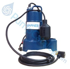 Barnes Submersible Effluent Sump Pump 1/3 HP, 120 V, 1.5" Discharge (SP33A)