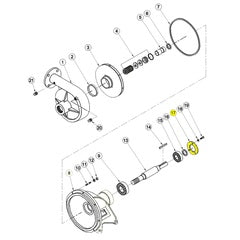 Barnes Pump Repair Part CAP, Bearing, Steel, 3.75" (019845)