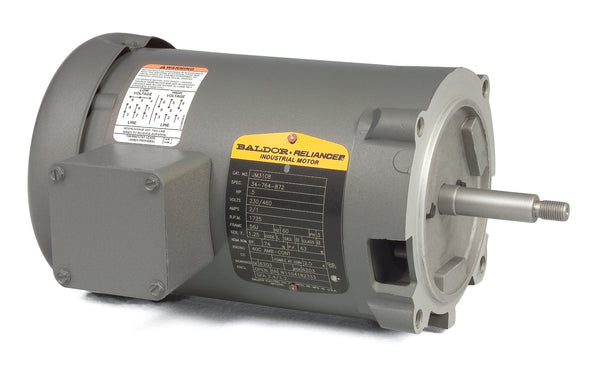 Baldor JM3115 - 1HP, 3450RPM, 3PH, 60HZ, 56J, 3420M, OPEN, F1 - 56J Jet Pump Motors