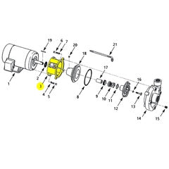 AMT Pump Repair Part Adapter XCI Machined 184/215JM 2PC Style (3150-033-09)