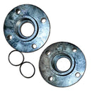 AquaMatic K526-T & K526-L, 3 inch and 2-1/2 ” Flange Adapters – PVC Flange Adapter Kit with EP O-rings, with Oval Holes - K52 Thermoplastic Valves