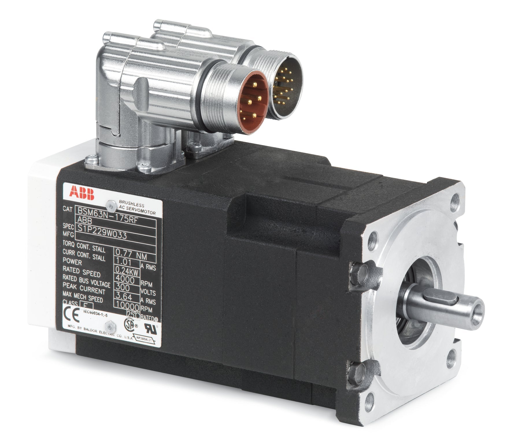 Baldor BSM50N-375AF - BSM50N-375AF           T'STAT  ENCODER - AC Brushless Servo N-Series Motors
