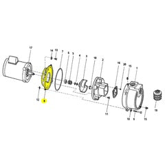 AMT Pump Repair Part Adapter E XCI MBV to -01 (1608-011-00)