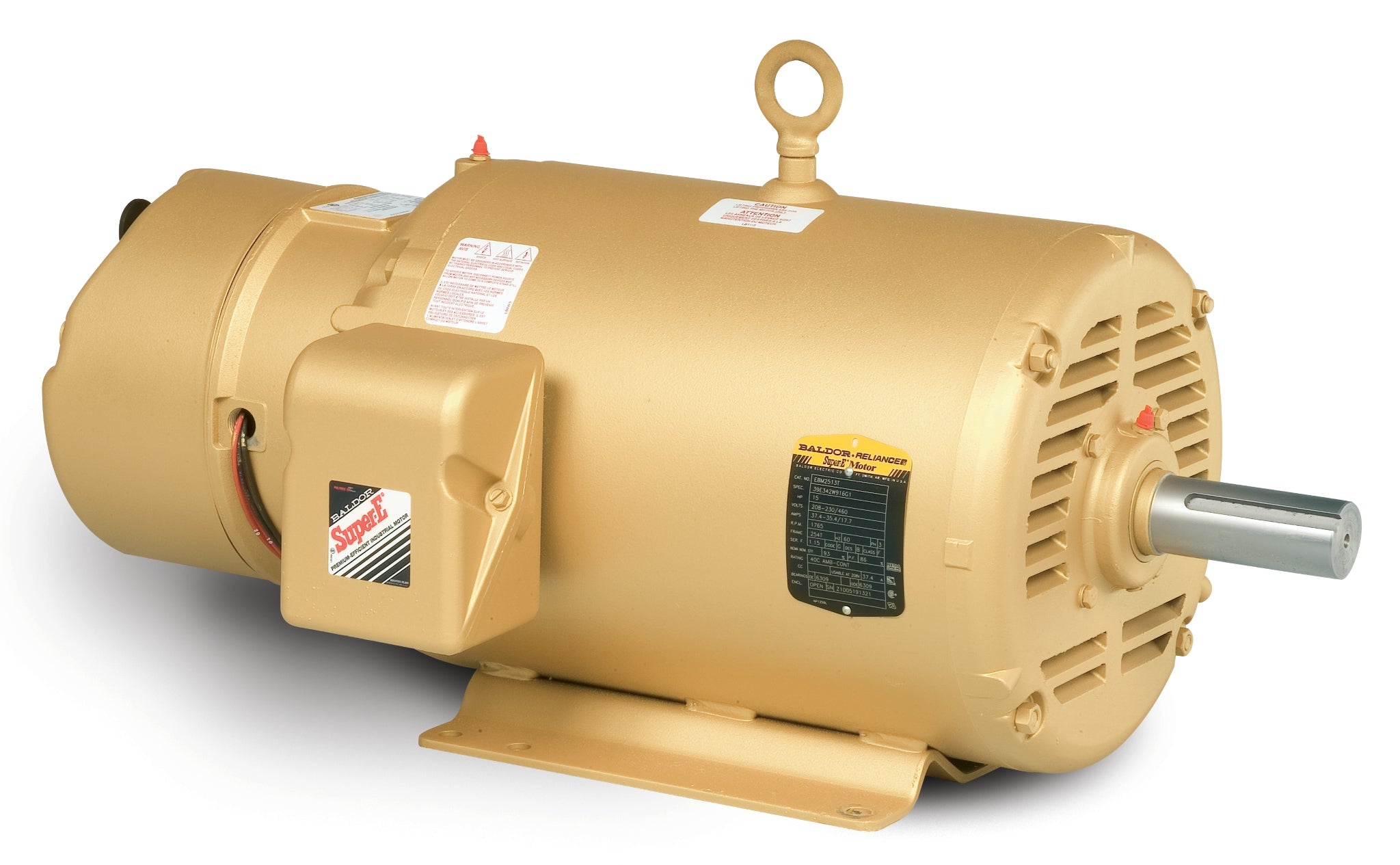Baldor EBM3311T - 7.5HP, 1770RPM, 3PH, 60HZ, 213T, 3734M, OPEN, F - Short-Series Brake Motors