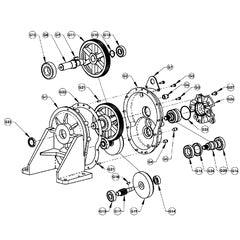 AMT Pump Repair Part Gear Box Assembled Kit 2" Electric Motor Driven (3360-403-90)