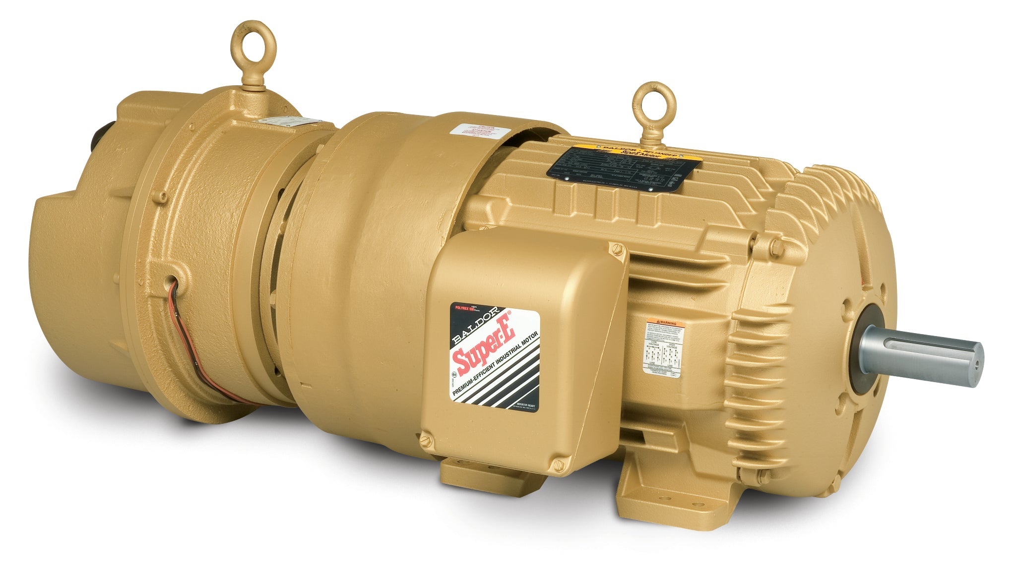 Baldor EBM4104T - 30HP, 1760RPM, 3PH, 60HZ, 284T, 1056M, TEFC, F1 - Short-Series Brake Motors