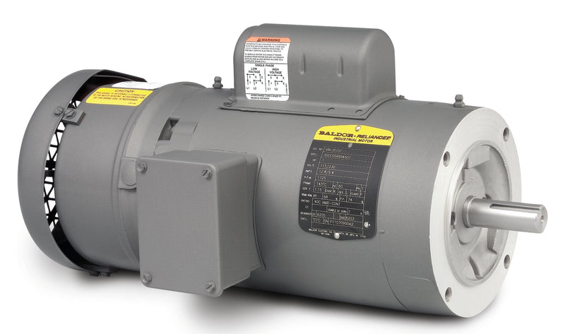 Baldor VBL3510 - 1HP, 1740RPM, 1PH, 60HZ, 56C, 3526LC, TEFC, F1 - Short-Series Brake Motors