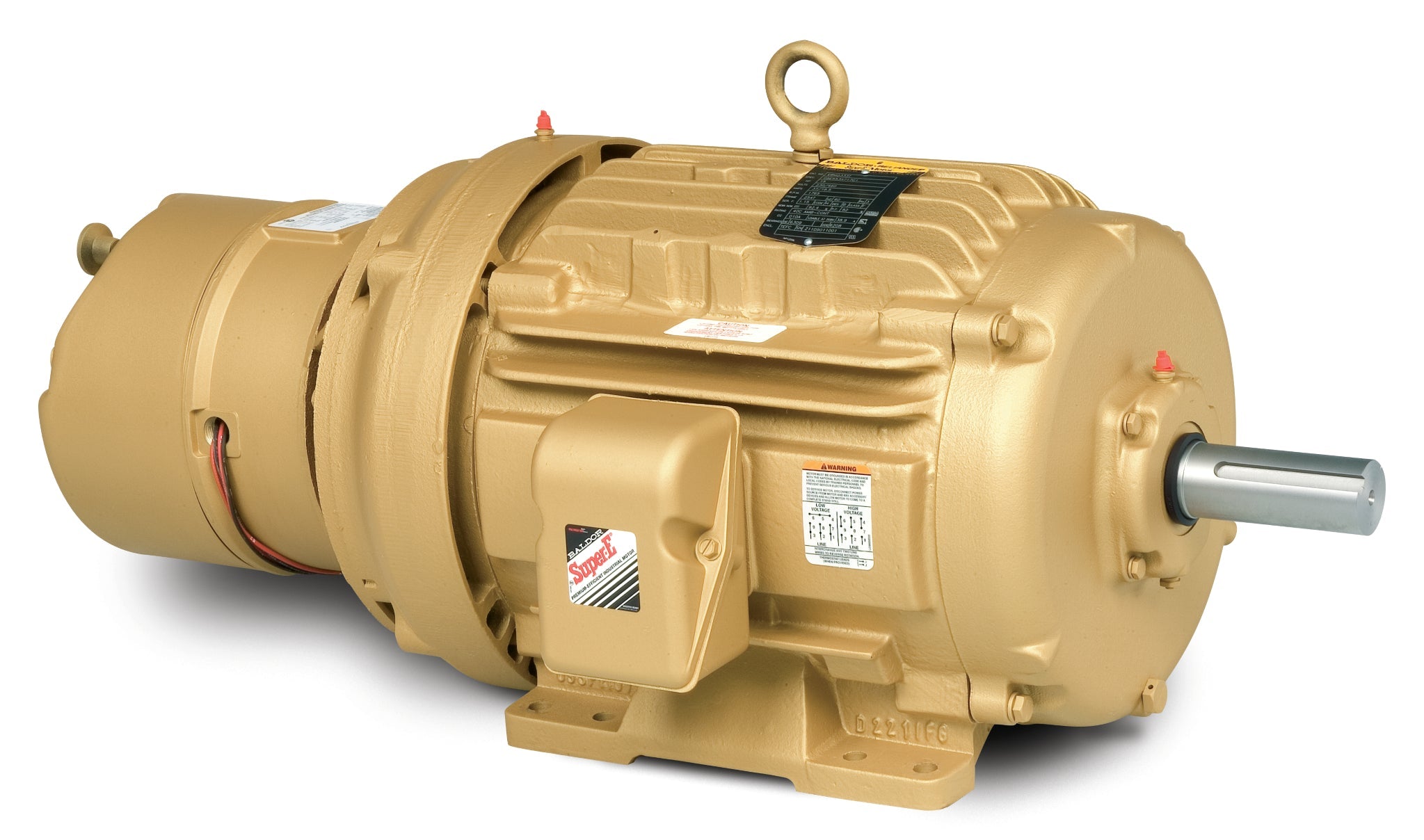 Baldor EBM4103T - 25HP, 1775RPM, 3PH, 60HZ, 284T, 1054M, TEFC, F1 - Short-Series Brake Motors
