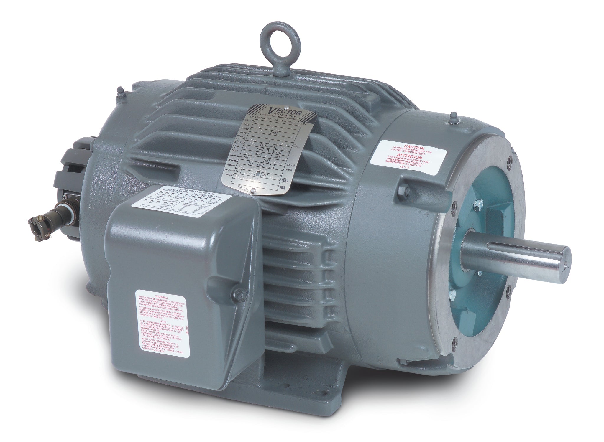 Baldor ZDNM3581T - 1HP, 1770RPM, 3PH, 60HZ, 143TC, 0522M, TENV, F1 - AC Inverter/Vector Duty Motors