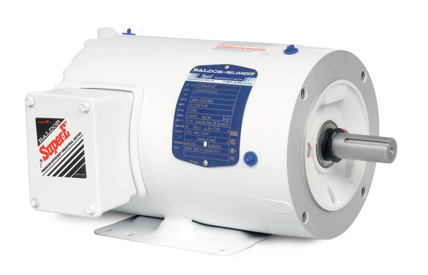 Baldor CEWDM3554 - 1.5HP, 1770RPM, 3PH, 60HZ, 56C, 3530M, TENV, F1 - White Washdown Motors