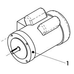 AMT Pump Repair Part 1.5HP 1PH TEFC 56C 1725 RPM Motor (1626-095-00)
