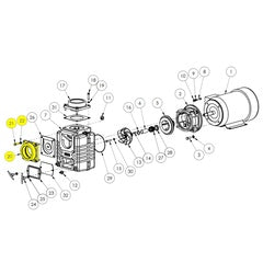 AMT Pump Repair Part 4" NPT Suction Flange Subgrp/Kit (4870-050-95)