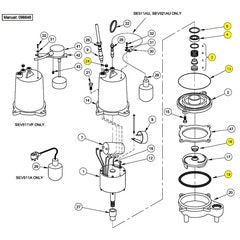Barnes Pumps Repair Kit SE & SEV .4 HP & .5 HP (085201)
