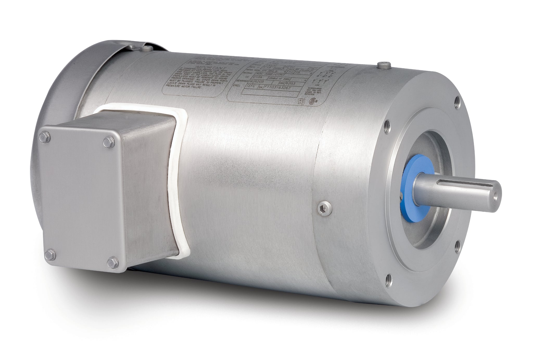 Baldor VSSFWDM3542 - 0.75HP, 1765RPM, 3PH, 60HZ, 56C, 3514M, TEFC, F - Stainless Steel Motors
