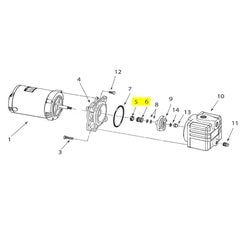 Seal assembly Viton FS type 16 SC-SC (1641-165-91)