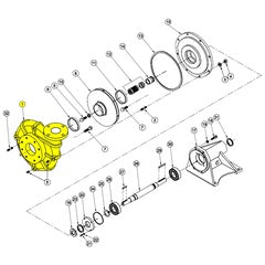 Barnes Pump Repair Part 4030HCU Body, Volute, CI (059452)