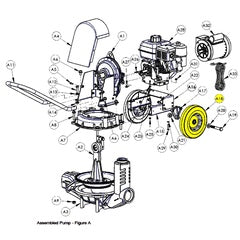 AMT Pump Repair Part 10 Inch Wheel Gray/Steel (1663-000-00)