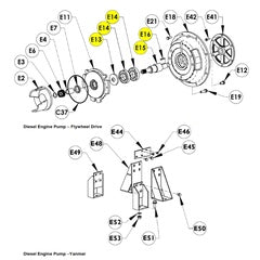 AMT Pump Repair Kit Yanmar 3TNM72 (5587-140-90)