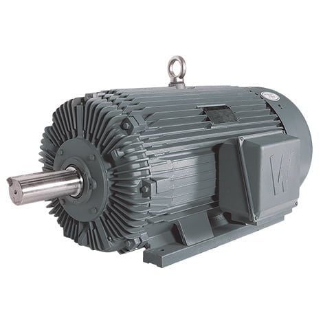 Premium Efficient Severe Duty Motor, 350 HP, 1200 RPM, 460V, 449T Frame, Rigid Base, Insulated ODE Bearing, Space Heater, F2 Mount