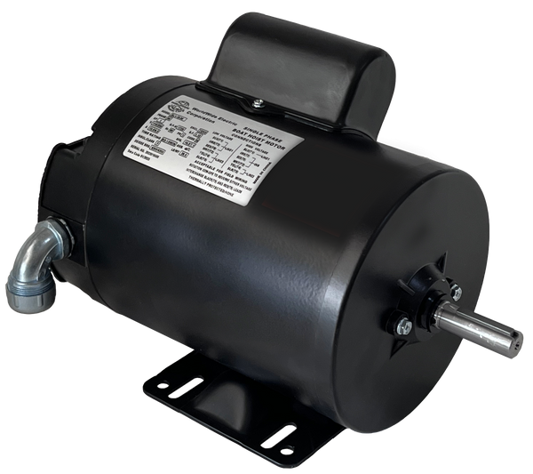 Boat Lift Motor, 1 HP, 1800 RPM, 115/230V, 56 Frame, Rigid Base