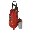Liberty FL72A-3, Submersible Effluent Pump, 3/4 HP, 208-230 Volts, 1 Phase, 2" NPT Discharge With 1-1/2" NPT Flange, 100 GPM Maximum, 76 ft Maximum Head, Automatic, W/ Wide Angle Piggyback Float, 35 ft Cord