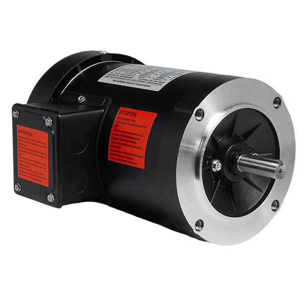 General Purpose Motor, 2 HP, 3600 RPM, 230/460V, 56C Frame, C-Face Round Body