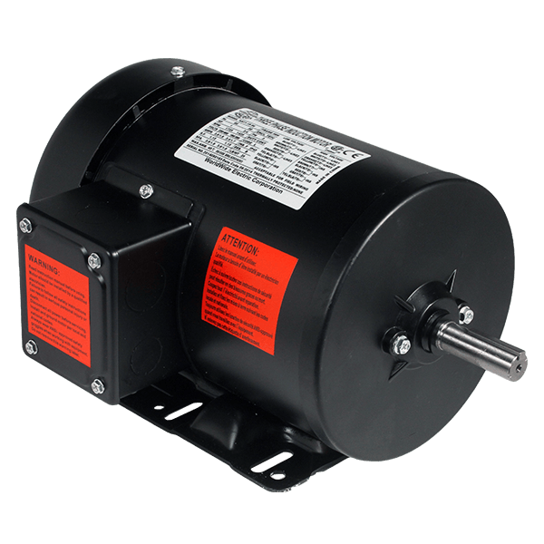 General Purpose Motor, 1.5 HP, 1800 RPM, 230/460V, 56 Frame, Rigid Base
