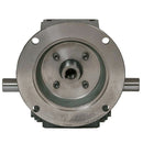 Cast Iron Worm Gear Reducer, Box Size 325, 10:1 Ratio, Flange Input, Double End Output, 182/4TC Frame