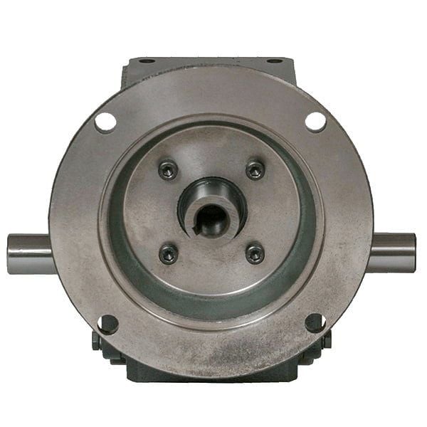Cast Iron Worm Gear Reducer, Box Size 133, 30:1 Ratio, Flange Input, Double End Output, 56C Frame