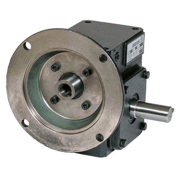 Cast Iron Worm Gear Reducer, Box Size 325, 60:1 Ratio, Flange Input, Right Hand Output, 56C Frame