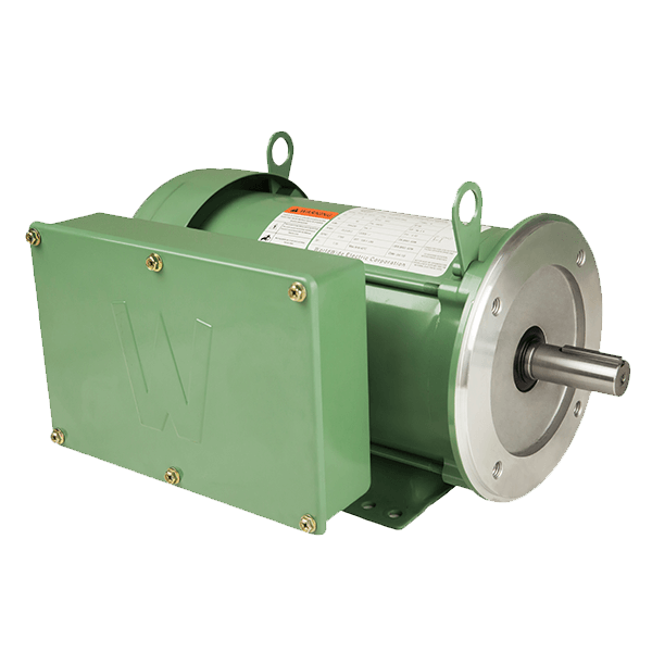 Farm Duty Motor, 5 HP, 1800 RPM, 230V, 184TC Frame, C-Face with Feet