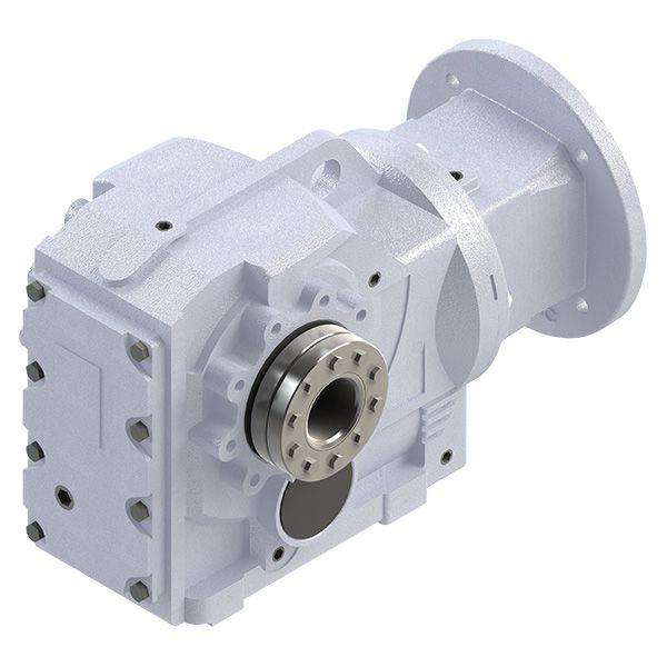 KAN Series Helical-Bevel Gear Reducer, Box Size 87, 20:1 Ratio, 213/5TC, with Power Lock Right